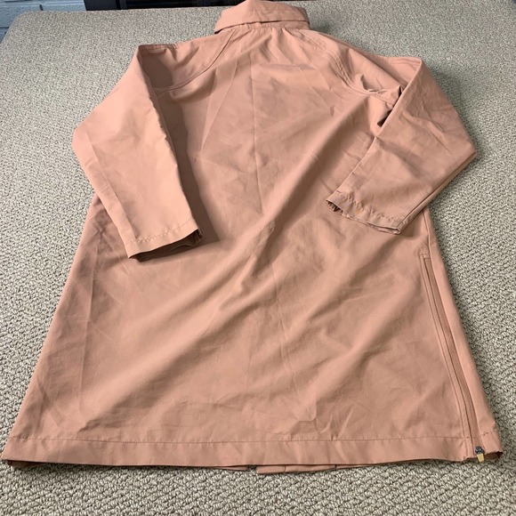 JoyLab Womens Rain Jacket Size XS Pink Long Sleeve Full Zip Snap Pocket Collared - Picture 7 of 14